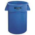 Rubbermaid Commercial 44 qt Round Trash Can, Blue, Open Top, Plastic FG264360BLUE